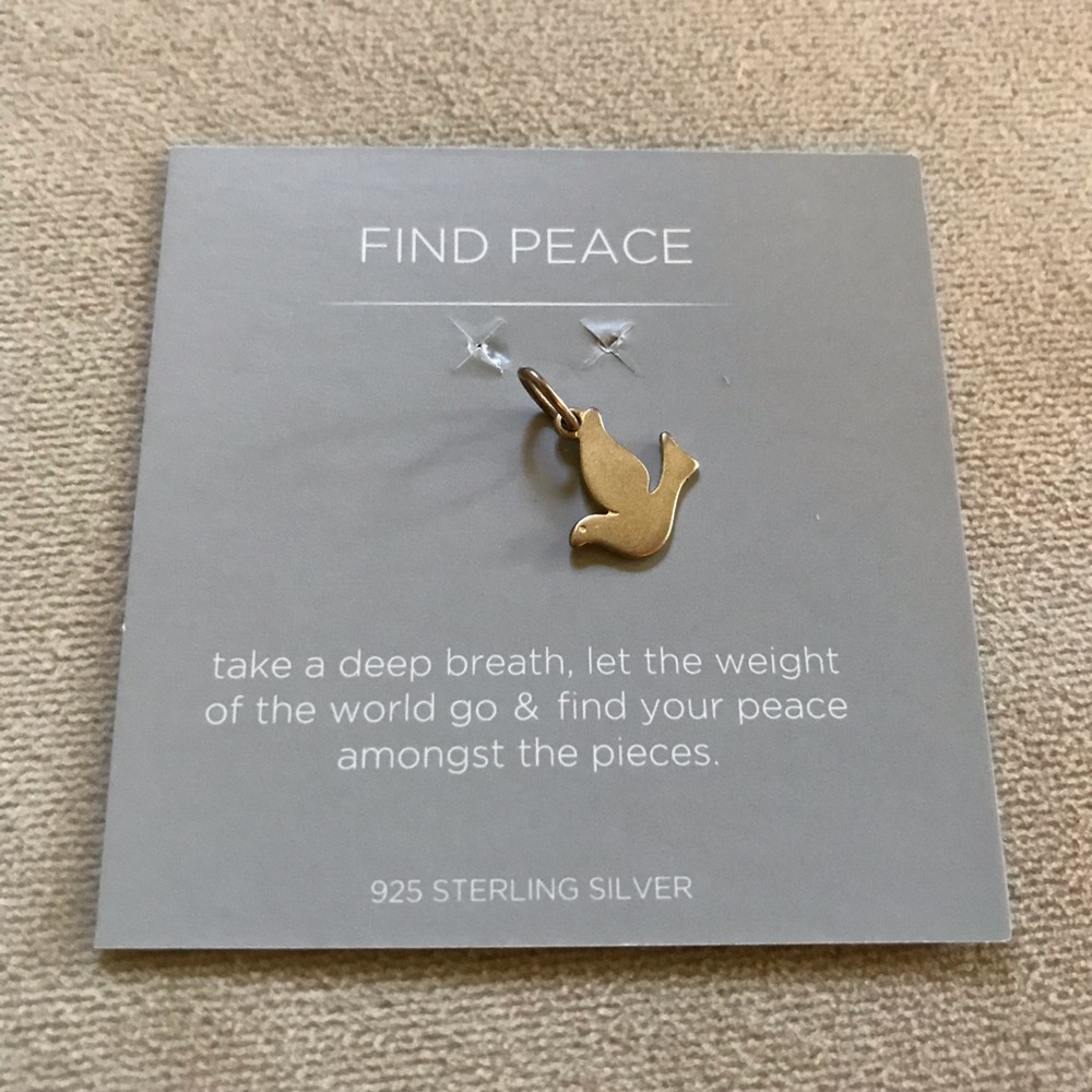Origami owl dove charm